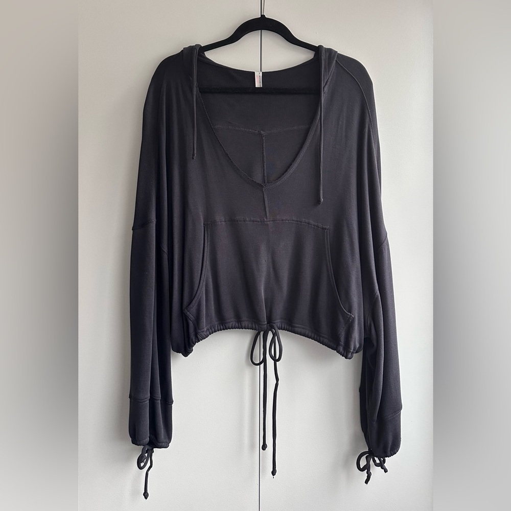 Free People FP Movement Yella Blouson Hoodie in Black - Size XS - Picture 9 of 13